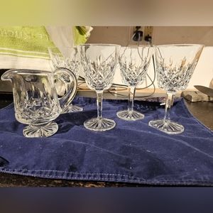 Waterford crystal set + creamer